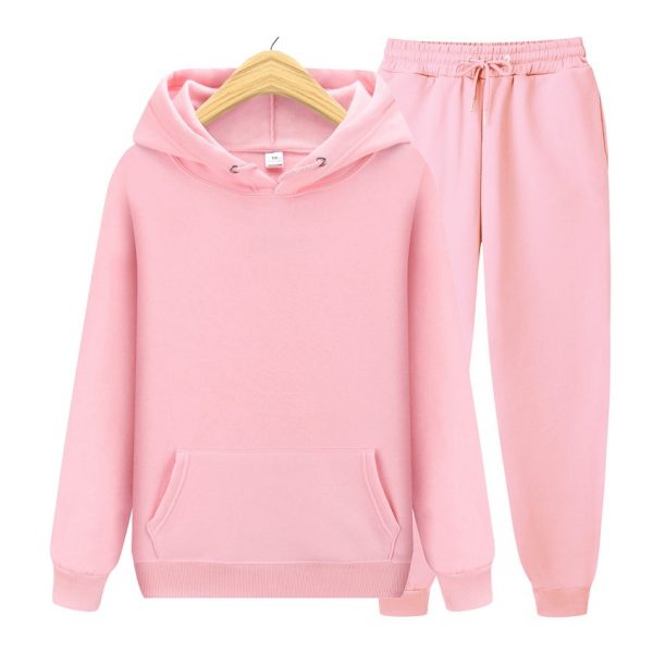 Casual wear suit sports solid color pullover - Image 4