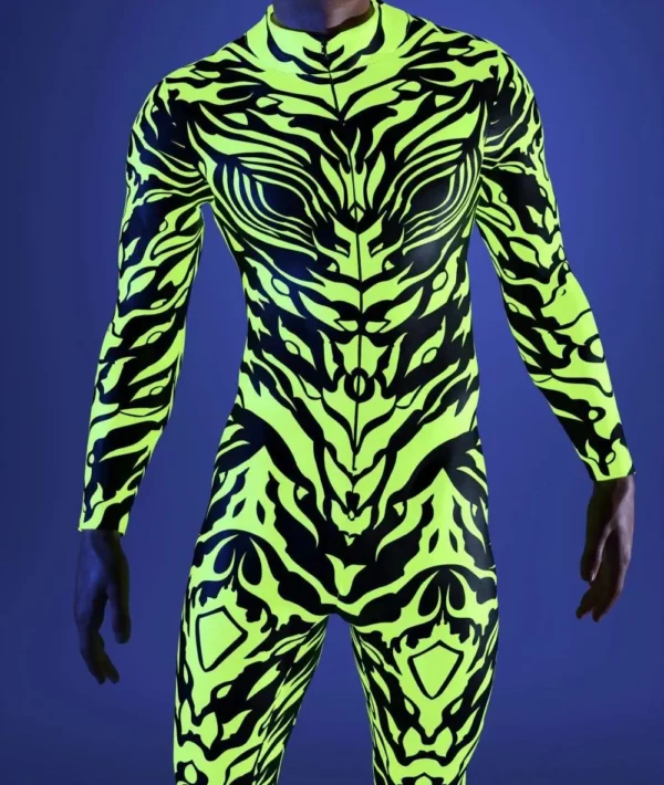 Vibrant Psychedelic Full Body Compression Wetsuit for Water Sports - Image 6