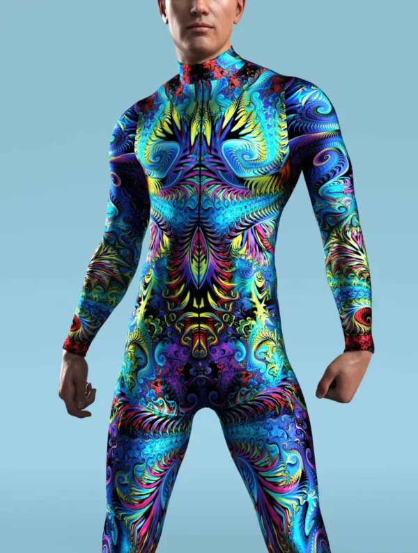 Futuristic Men's Cyberpunk Bodysuit: Advanced Style and Comfort for Elevated Cosplay - Image 6