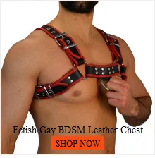 Men's Leather Harness Back View