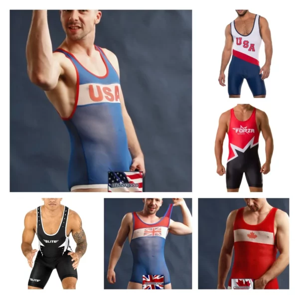 Patriotic Powerhouse Wrestling Singlets: Style & Performance