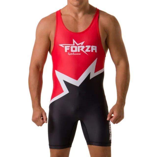 Close-up of Patriotic Athletic Singlet Fabric