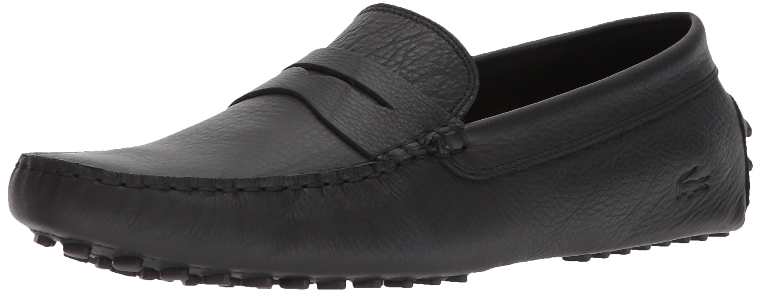 Black Leather Driving Loafers