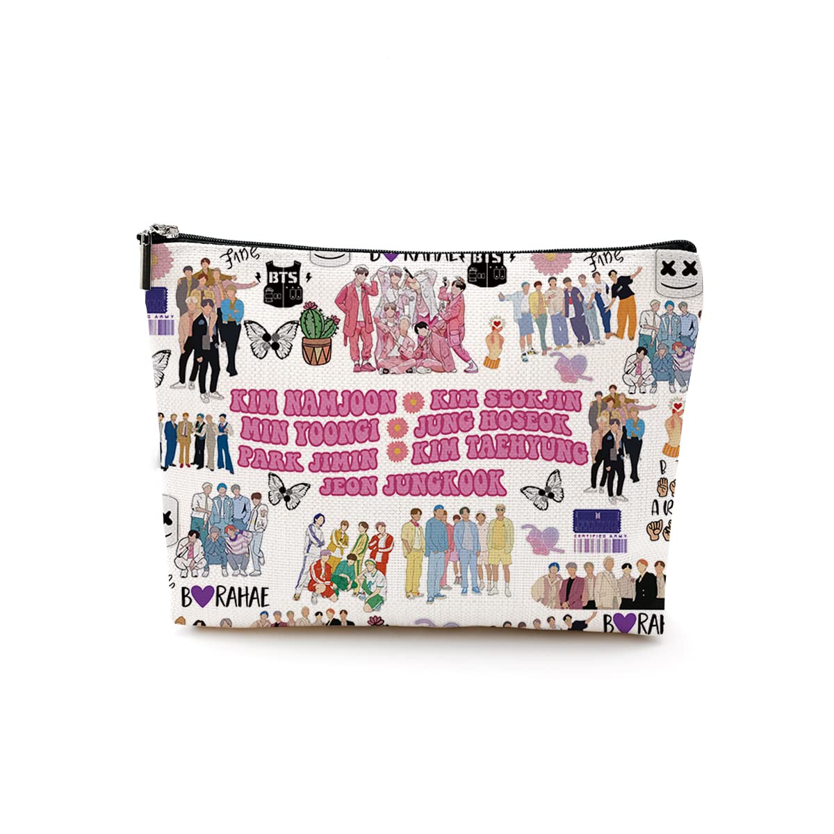 BTS Themed Cosmetic Pouch