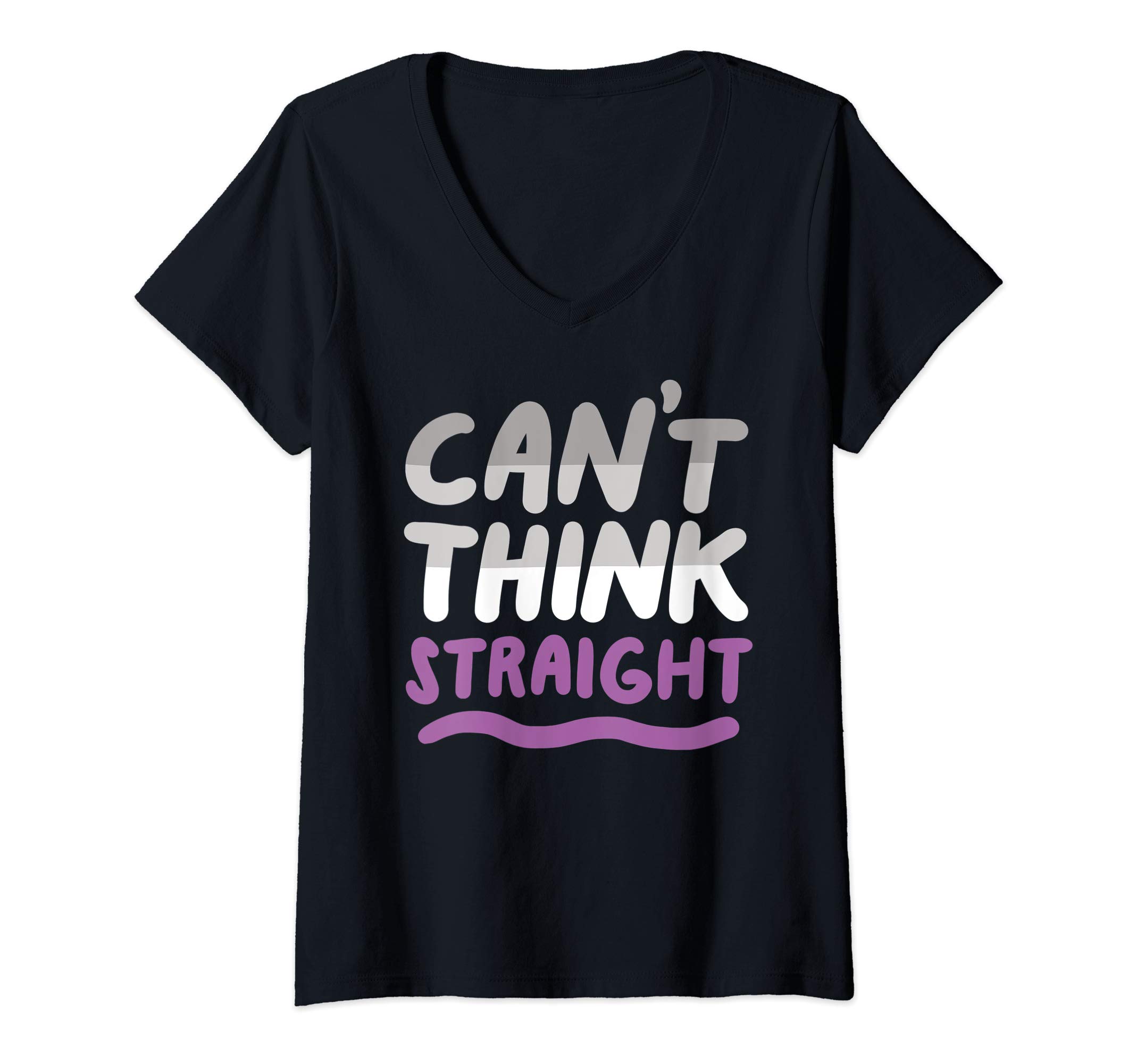 Can't Think Straight V-Neck T-Shirt