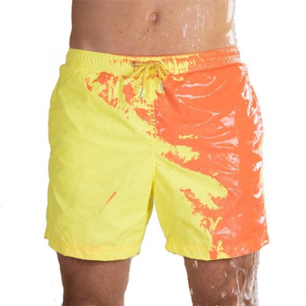 Color-Changing Swim Trunks Change Color Beach Shorts Summer Men and Kids Swimming Trunks Quick Dry Bathing Shorts Beach Pant - Image 2