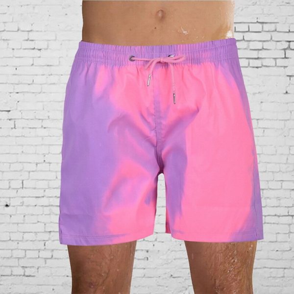 Color-Changing Swim Trunks Change Color Beach Shorts Summer Men and Kids Swimming Trunks Quick Dry Bathing Shorts Beach Pant - Image 4