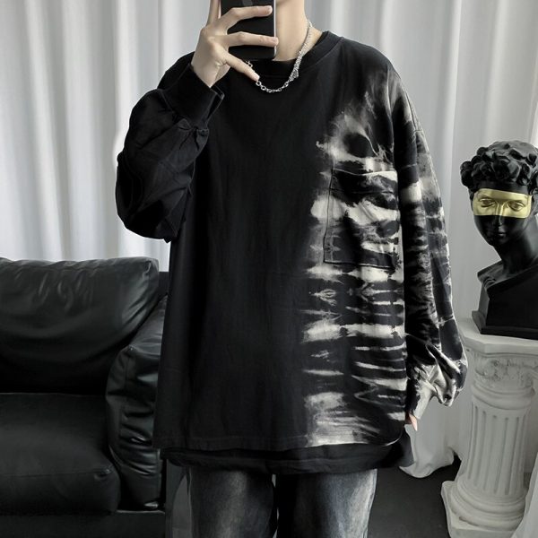 Tie Dye Striped Pullover - Image 3