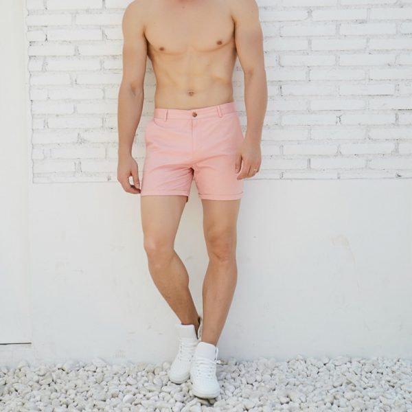 Men's Summer Fashion Shorts - Pink & Green