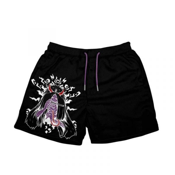 Baki Hanma Anime Gym Shorts - Black - Image 6