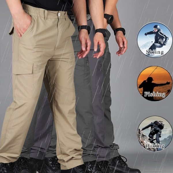 Cargo Mens Multi-Pocket Combat Trousers Army Green Cargo Pants - Image 6