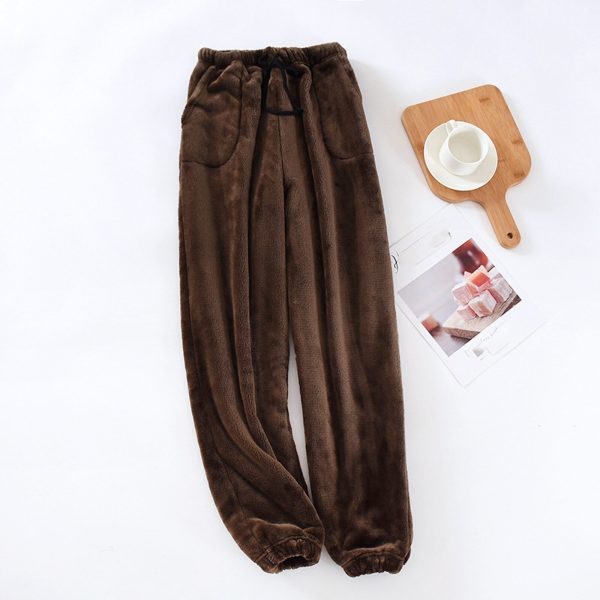 Cozy Soft Sweatpants Fleece Loose and Elastic Waist Pants - Image 2