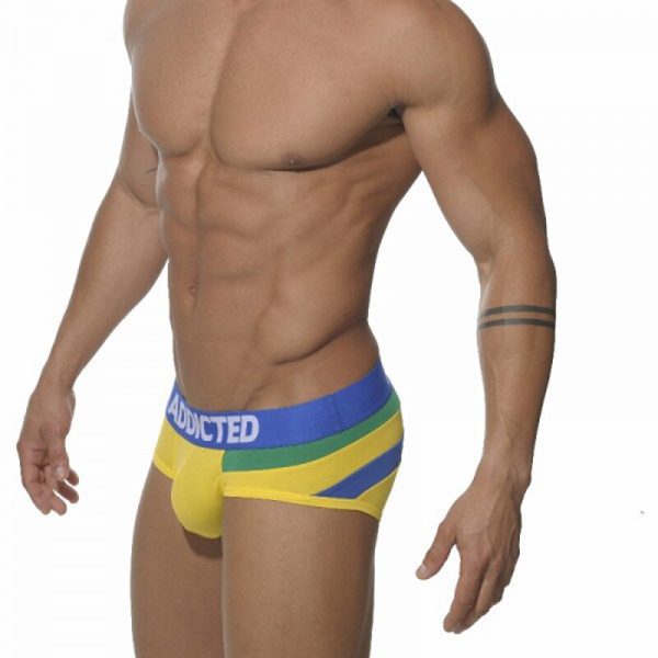 Men's Sporty Athletic Fashion Briefs - Premium Comfort Fit Underwear with Vibrant Colors and Bold Contrast Waistband for an Active Lifestyle - Image 4