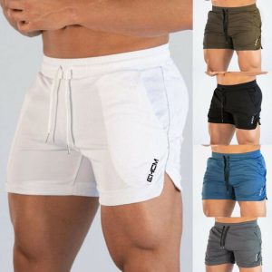Mens Shorts Jogging Running Gym Sports Breathable Fitness Workout Short Pants Men Casual Clothing