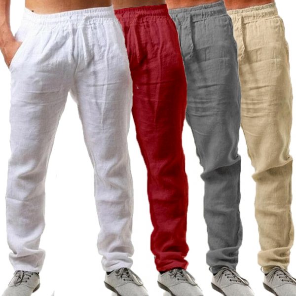 New Summer Fashion Beach Casual Pants Elastic Waist Trousers Jogging Pants Motion Pants Comfortable and Breathable 8 Colors