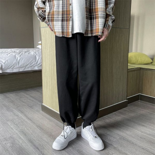 Men's 2021 Fashion Solid Color Oversize Pants - Image 4