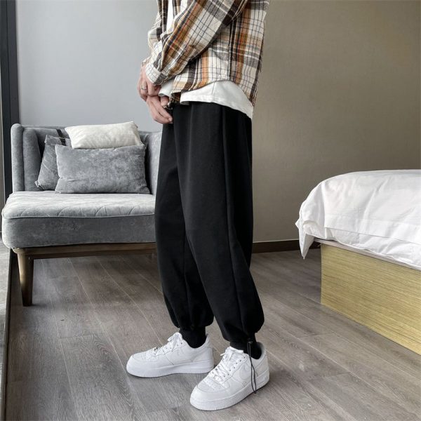 Men's 2021 Fashion Solid Color Oversize Pants - Image 5