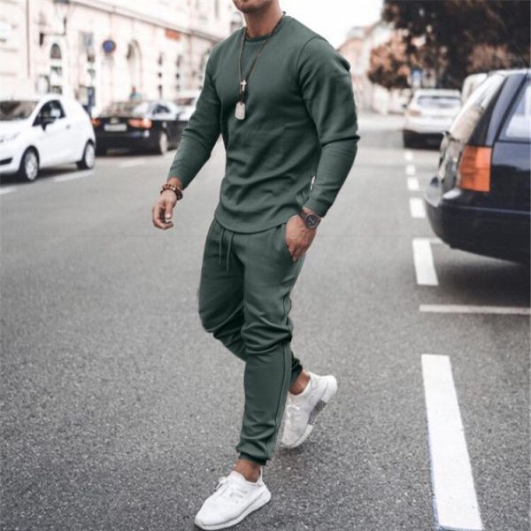 Men's Sportswear Suits Gym Tights Training Clothes Workout Jogging Sports Set Running Fashion Tracksuit For Men - Image 3