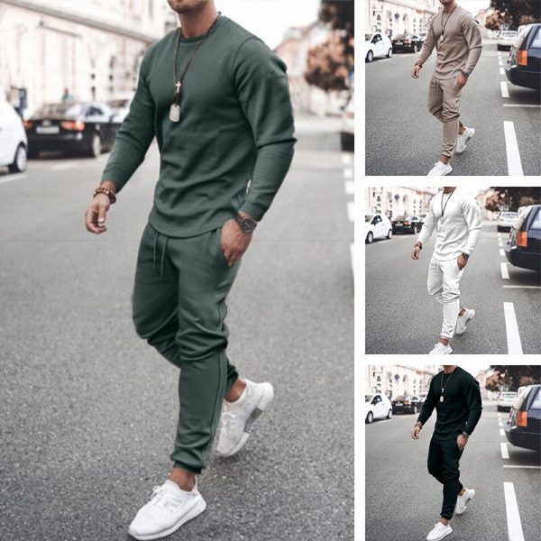 Men's Sportswear Suits Gym Tights Training Clothes Workout Jogging Sports Set Running Fashion Tracksuit For Men - Image 5