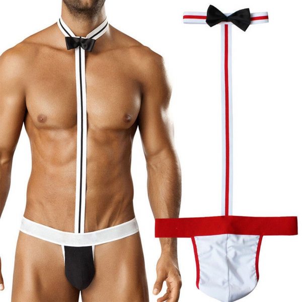 Jock Strap Bow Tie Mens Lingerie Party Piece - Image 4