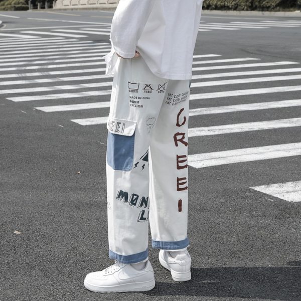 Men's Printed Straight Denim Jeans - Image 2