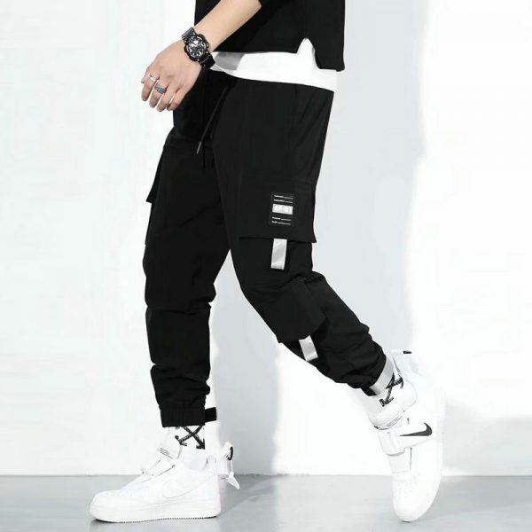 Men's Multi-Pocket Cargo Pants Cyber Track Pants - Image 3