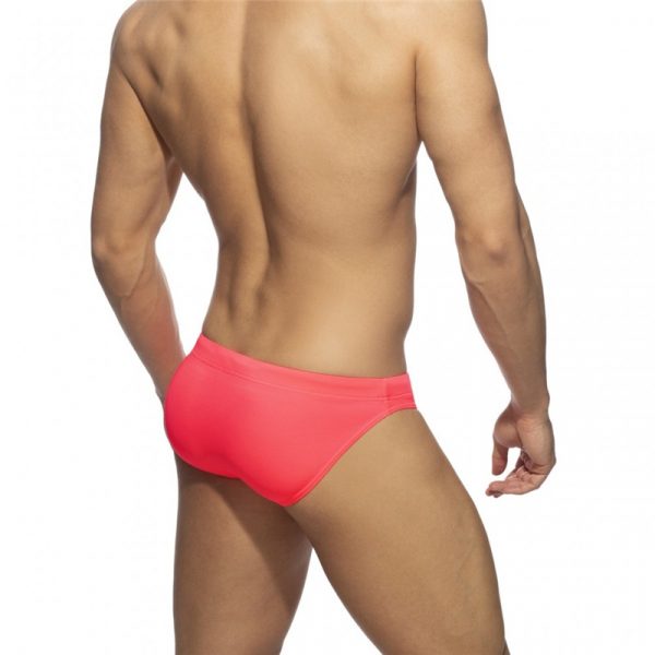 Men's Neon Green Enhancing Swim Briefs with Push Pad Support - Image 6